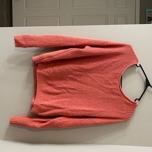 Pink/orange crop sweater